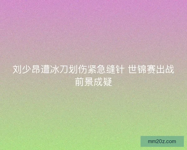刘少昂遭冰刀划伤紧急缝针 世锦赛出战前景成疑